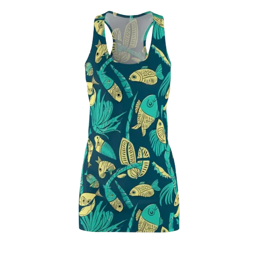 Tidal Tapestry on a Racerback Dress