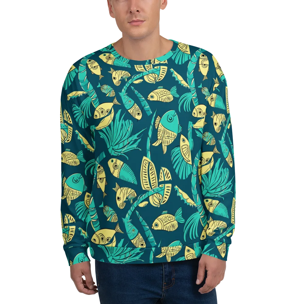 Tidal Tapestry on Sweatshirt — Front