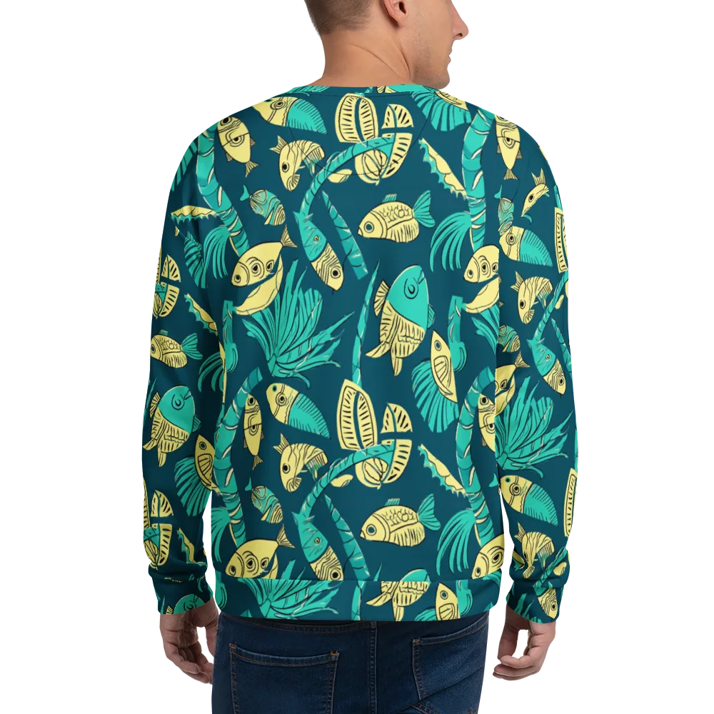 Tidal Tapestry on Sweatshirt — Back