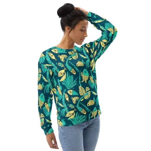 Tidal Tapestry on a Sweatshirt