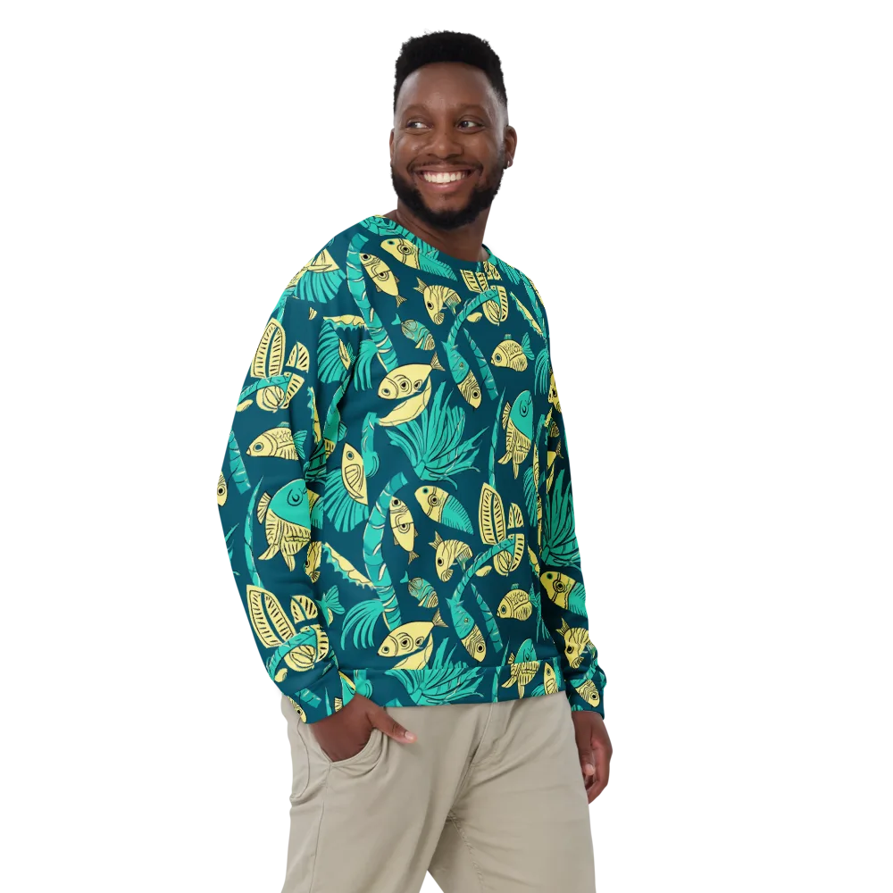 Tidal Tapestry on Sweatshirt — Front