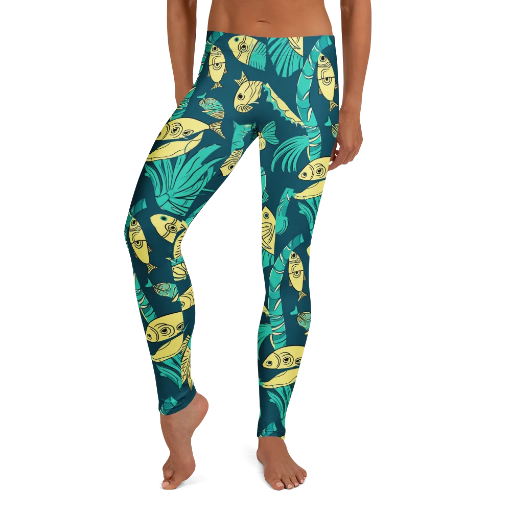 Tidal Tapestry on Leggings — Front