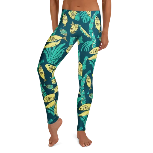 Tidal Tapestry on a Leggings