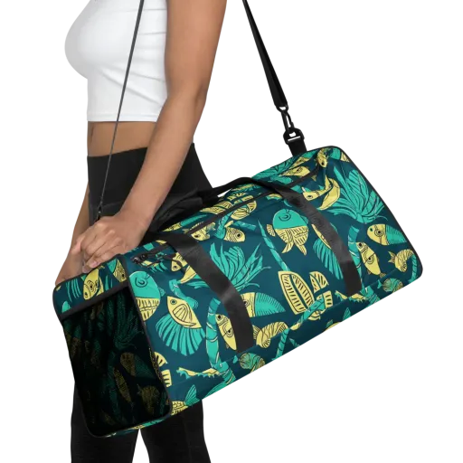 Tidal Tapestry on a Duffle Bag