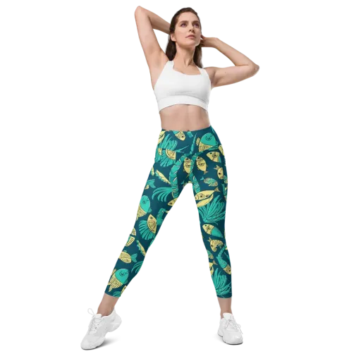 Tidal Tapestry on a Leggings with Pockets