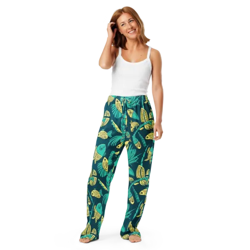 Tidal Tapestry on a Women's Pajama Pants
