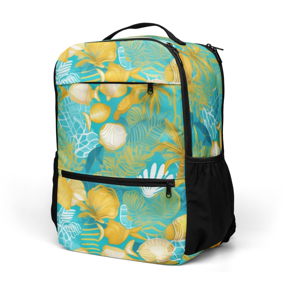 Gilded Reef on Utility Backpack — Left Front