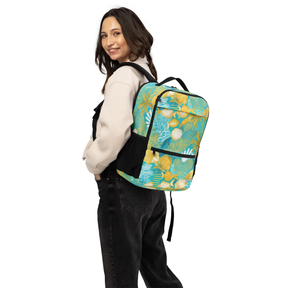Gilded Reef on Utility Backpack — Back