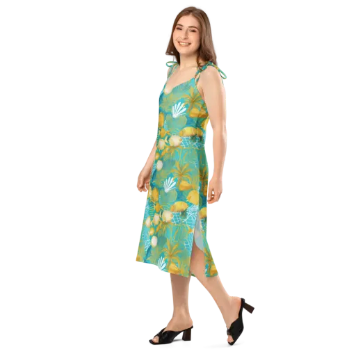 Gilded Reef on a Slip Dress