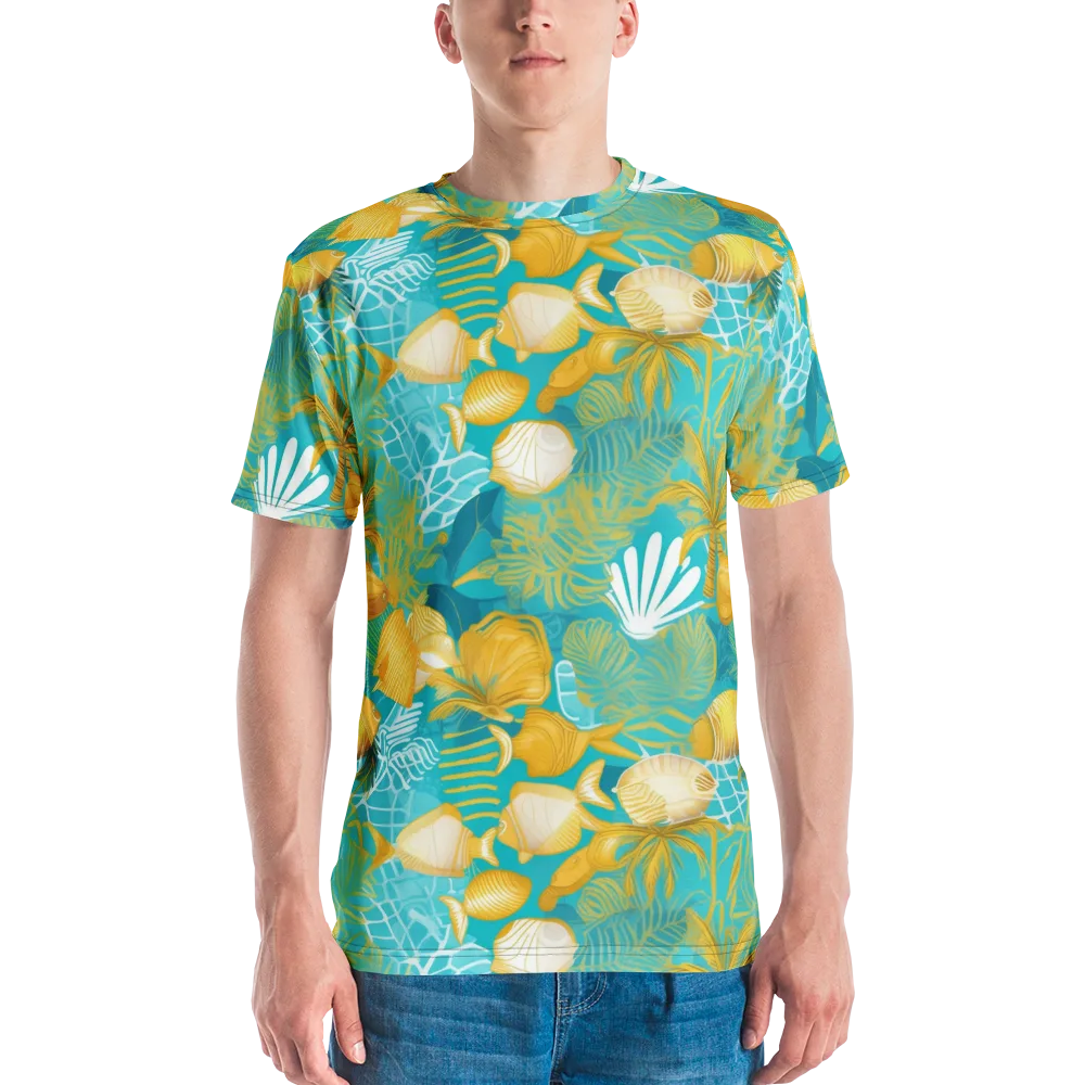 Gilded Reef on Men's Crew Neck T-Shirt — Front