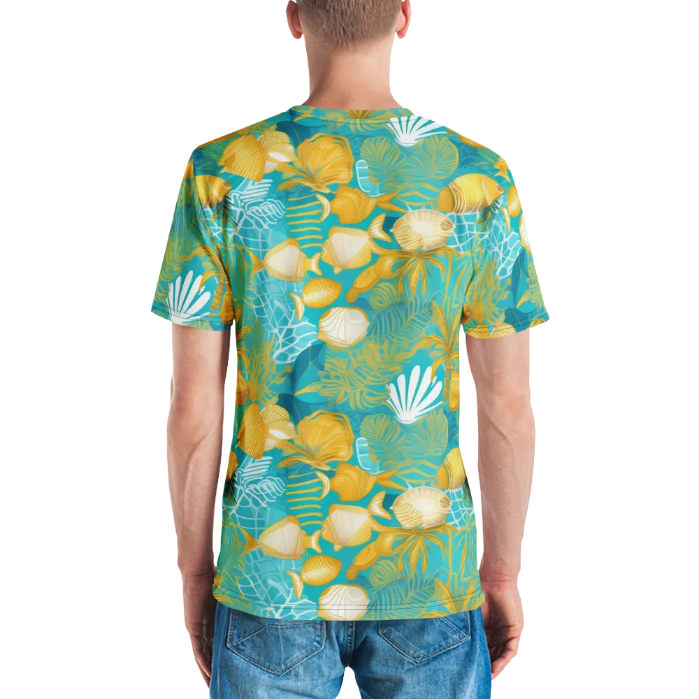 Gilded Reef on Men's Crew Neck T-Shirt — Back