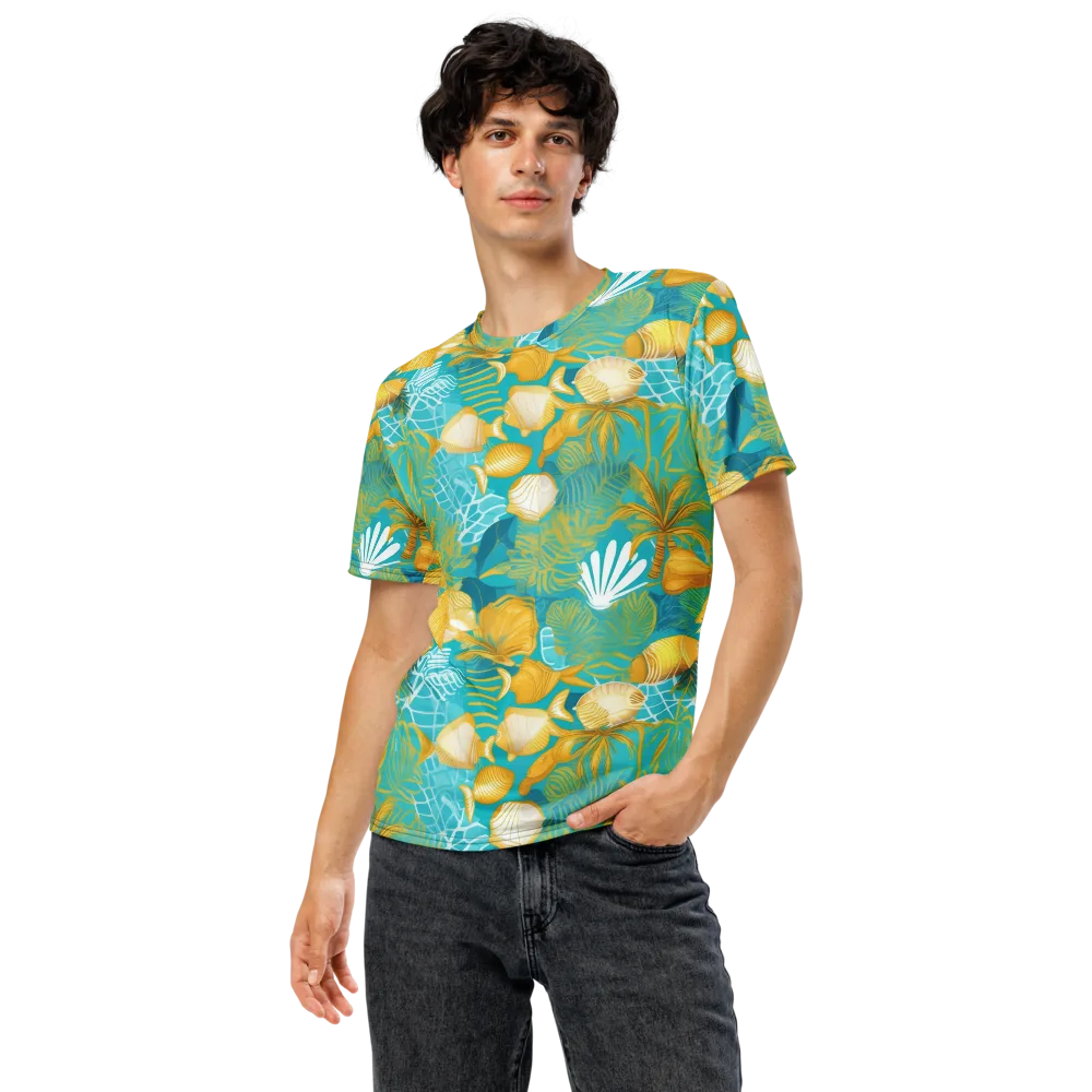 Gilded Reef on Men's Crew Neck T-Shirt — Front