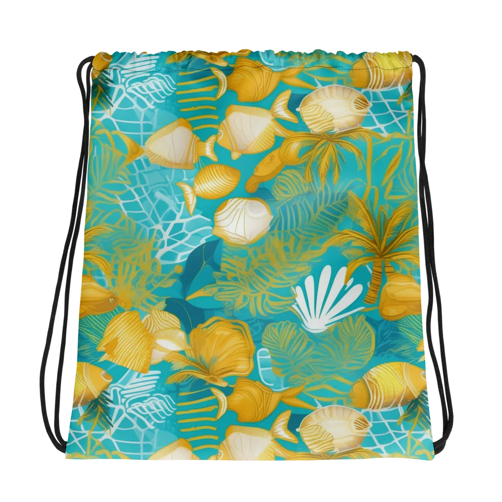 Gilded Reef on Drawstring Bag — Photo
