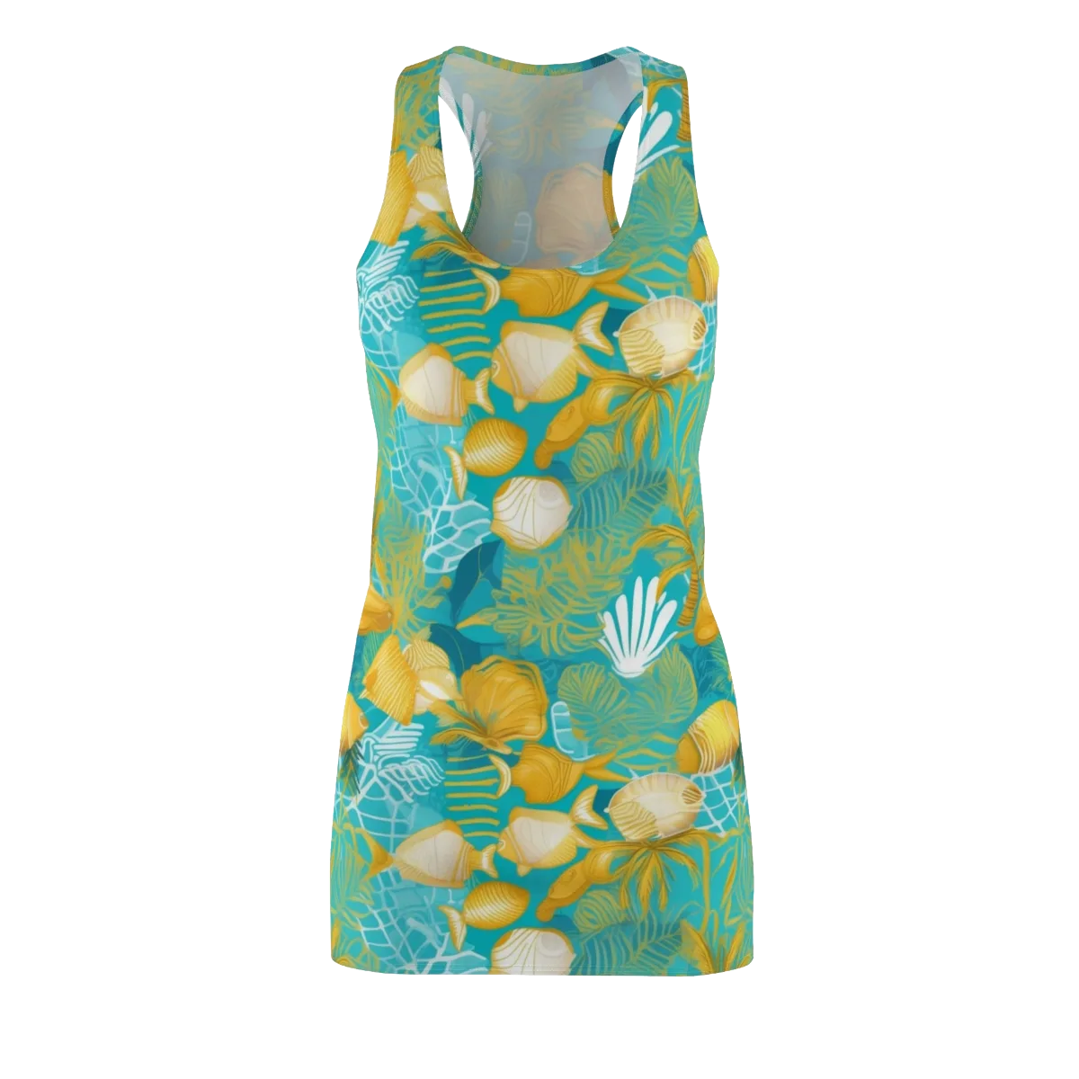 Gilded Reef on Racerback Dress — Front