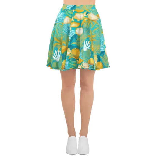 Gilded Reef on a Skater Skirt