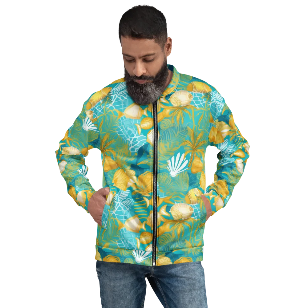 Gilded Reef on Bomber Jacket — Front