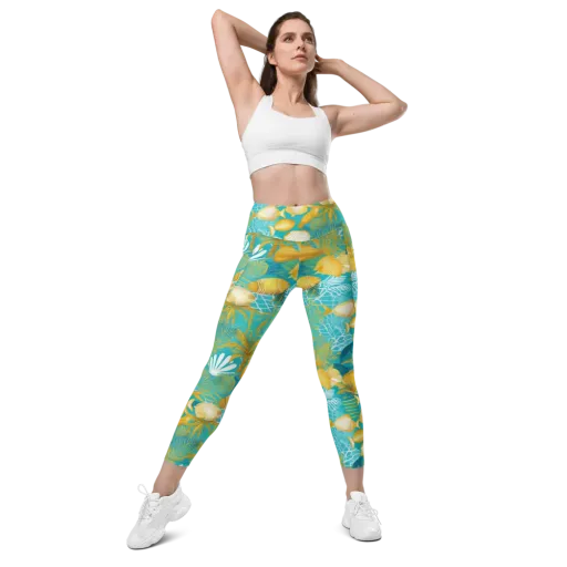 Gilded Reef on a Leggings with Pockets