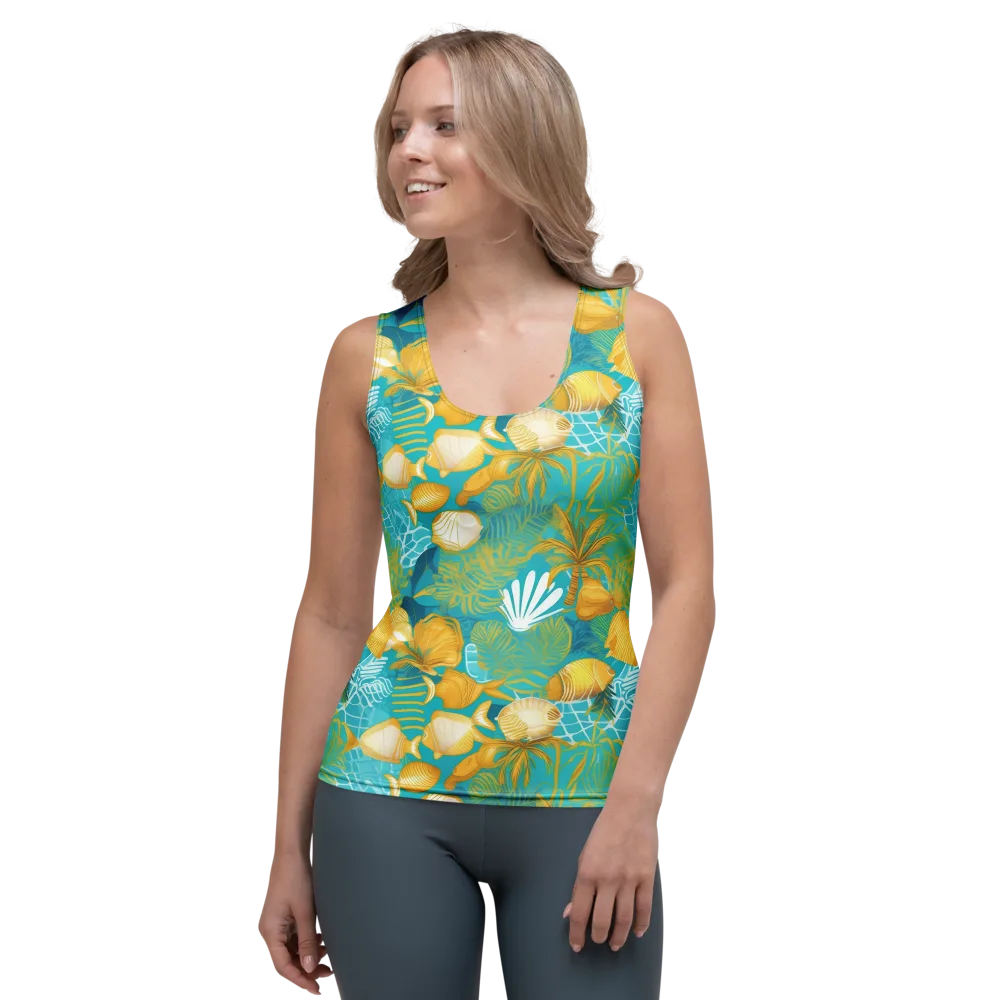 Gilded Reef on Women's Tank Top — Front