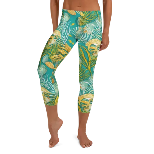 Tidal Gilt on a Capri Leggings
