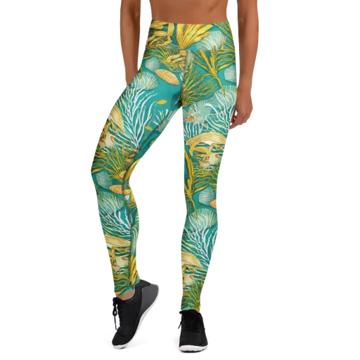 Tidal Gilt on a Yoga Leggings