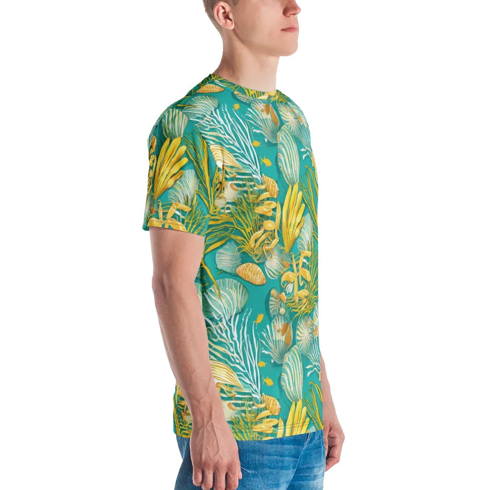 Tidal Gilt on Men's Crew Neck T-Shirt — Right