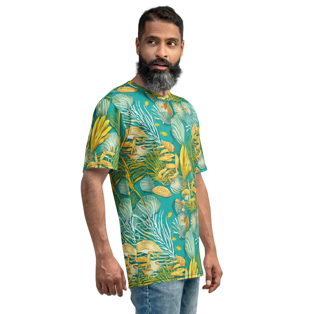 Tidal Gilt on Men's Crew Neck T-Shirt — Right