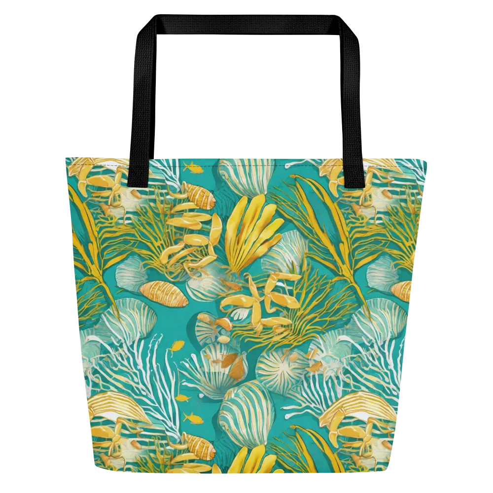 Tidal Gilt on Large Tote Bag W/ Pocket — Front
