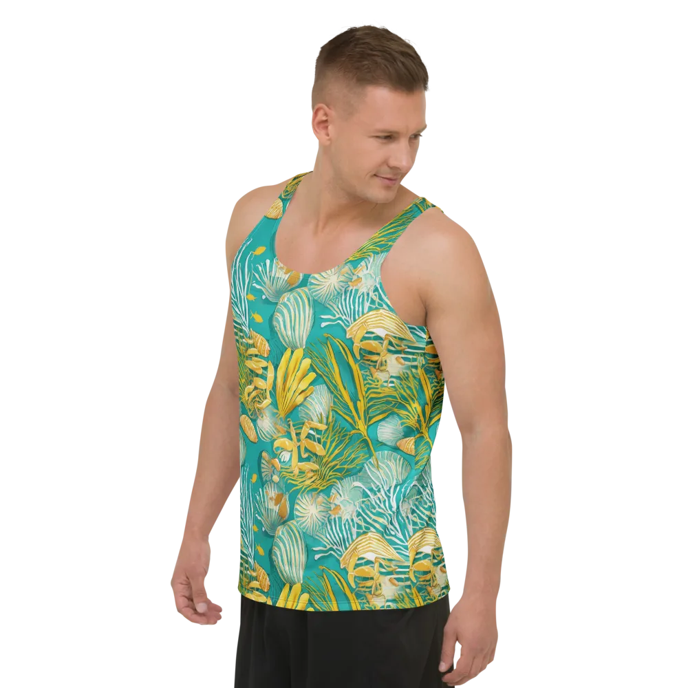 Tidal Gilt on Men's Tank Top — Left Front