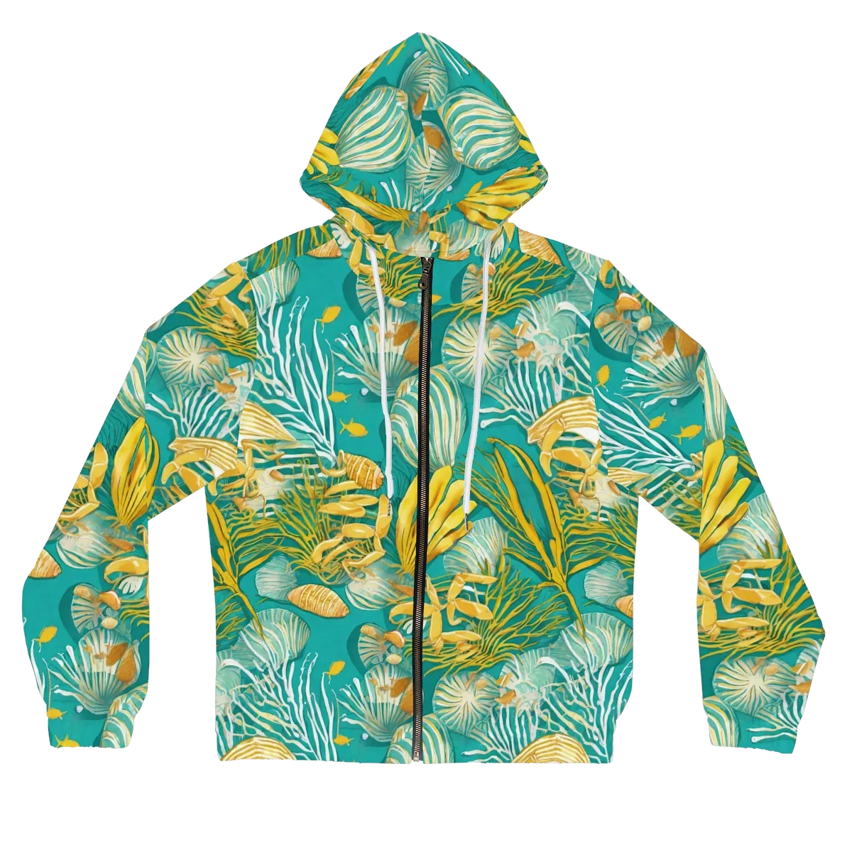 Tidal Gilt on Women's Full-Zip Hoodie — Front