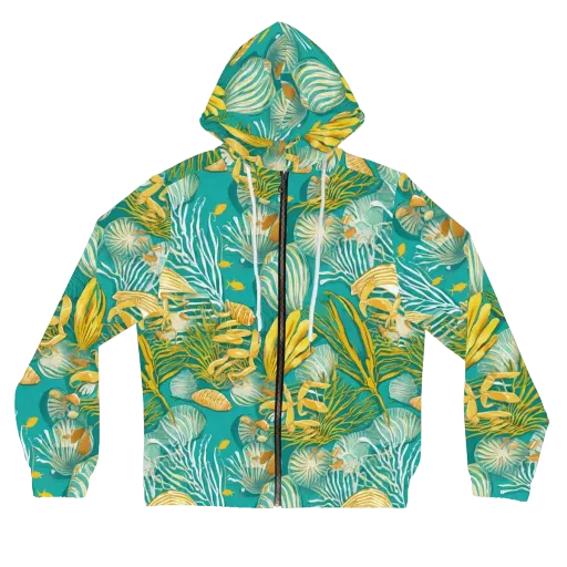 Tidal Gilt on a Women's Full-Zip Hoodie