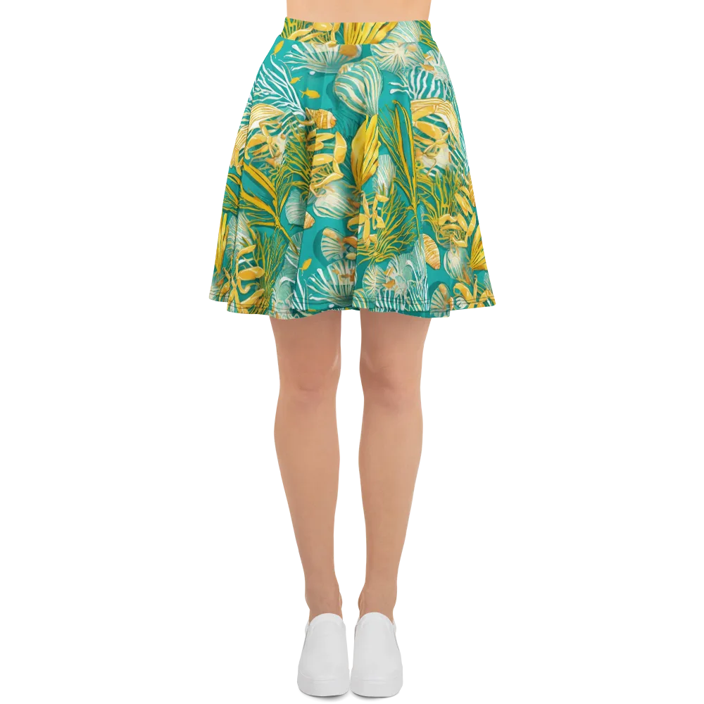 Tidal Gilt on Skater Skirt — Front