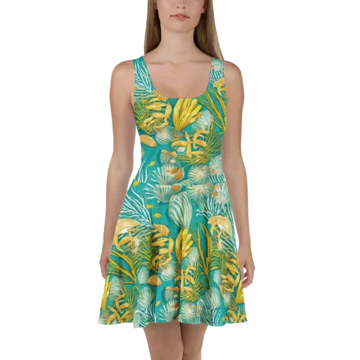 Tidal Gilt on a Skater Dress