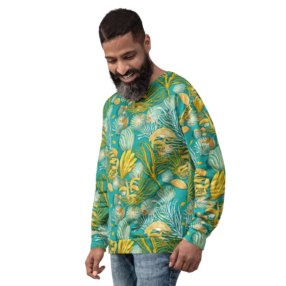 Tidal Gilt on Sweatshirt — Left Front