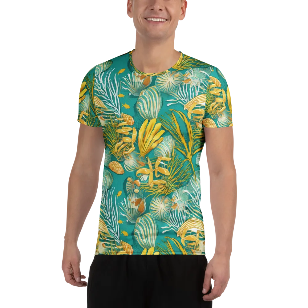 Tidal Gilt on Men's Athletic T-Shirt — Front