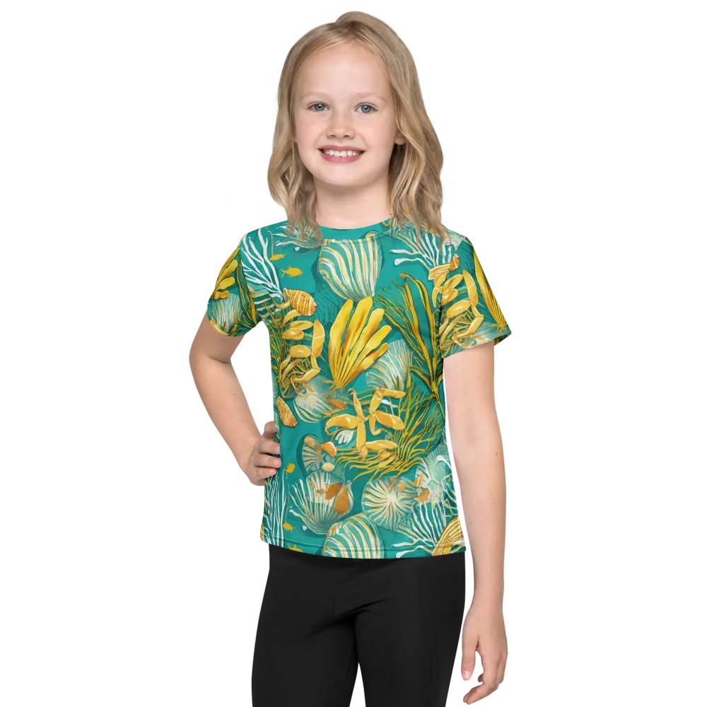 Tidal Gilt on Kids Crew Neck T-Shirt — Front