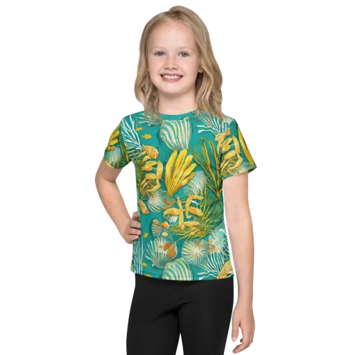 Tidal Gilt on a Kids Crew Neck T-Shirt