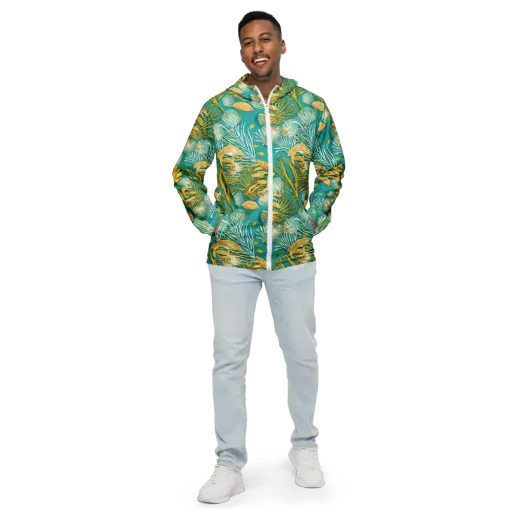 Tidal Gilt on a Men's Windbreaker