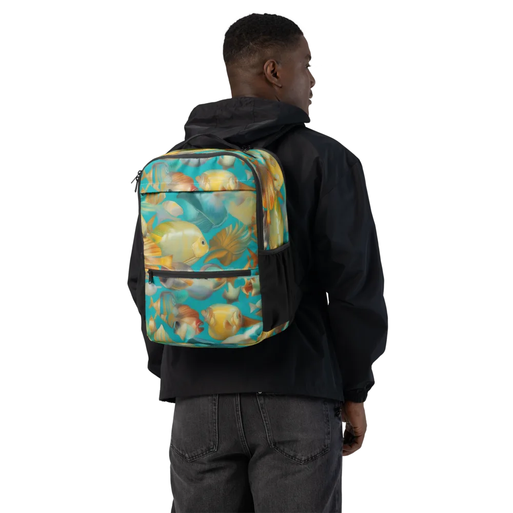 Gilded Shoal on Utility Backpack — Back