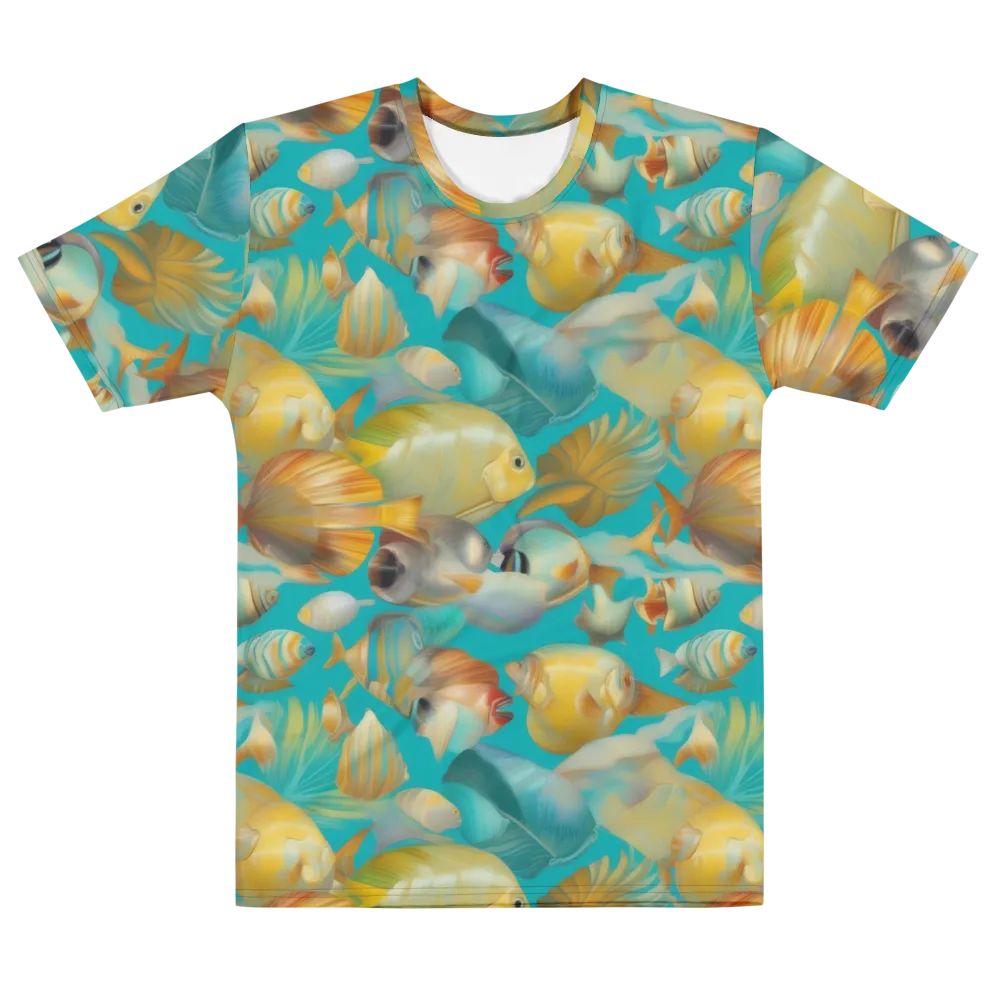 Gilded Shoal on Men's Cotton Crew Neck T-Shirt — Front