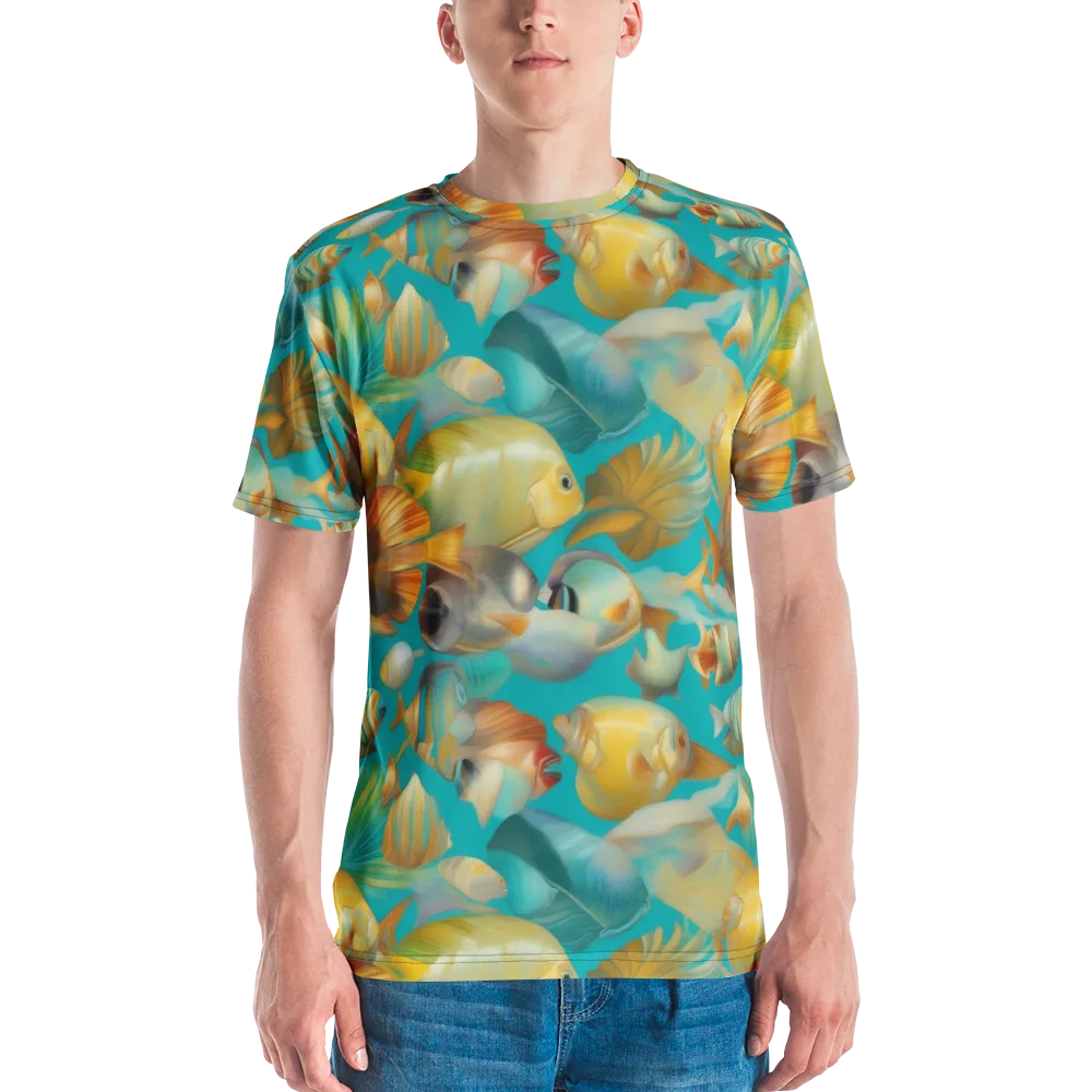 Gilded Shoal on Men's Crew Neck T-Shirt — Front