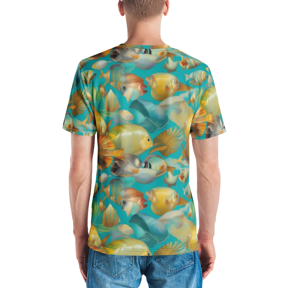 Gilded Shoal on Men's Crew Neck T-Shirt — Back