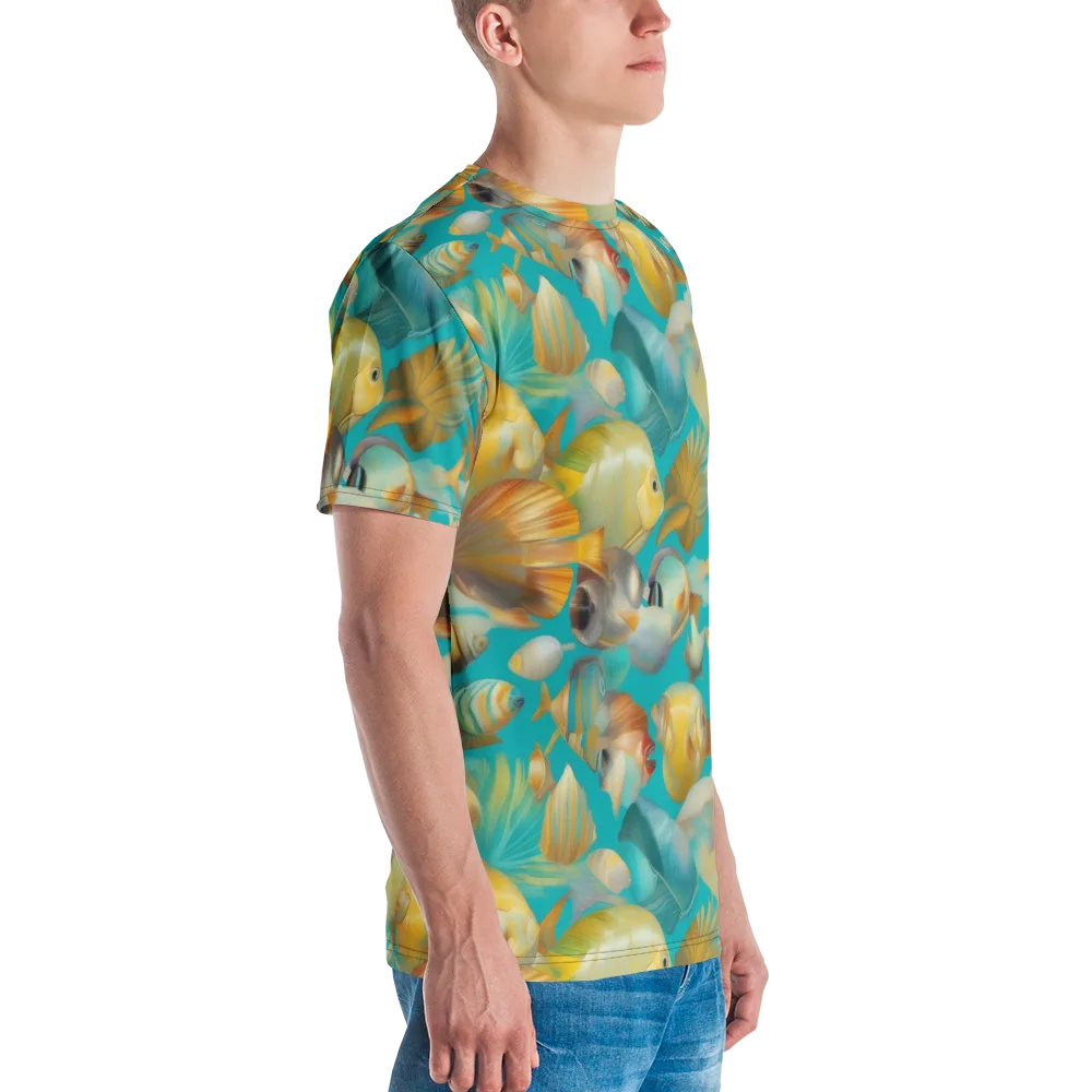 Gilded Shoal on Men's Crew Neck T-Shirt — Right