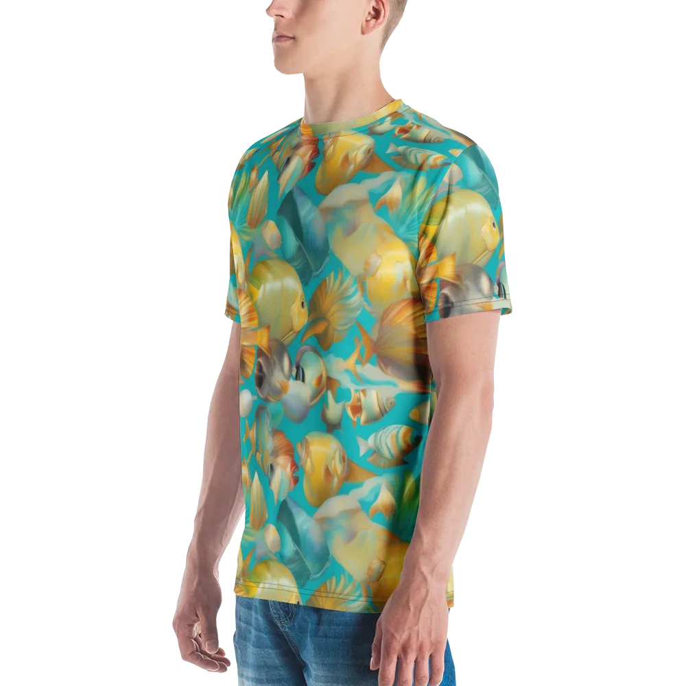 Gilded Shoal on Men's Crew Neck T-Shirt — Left