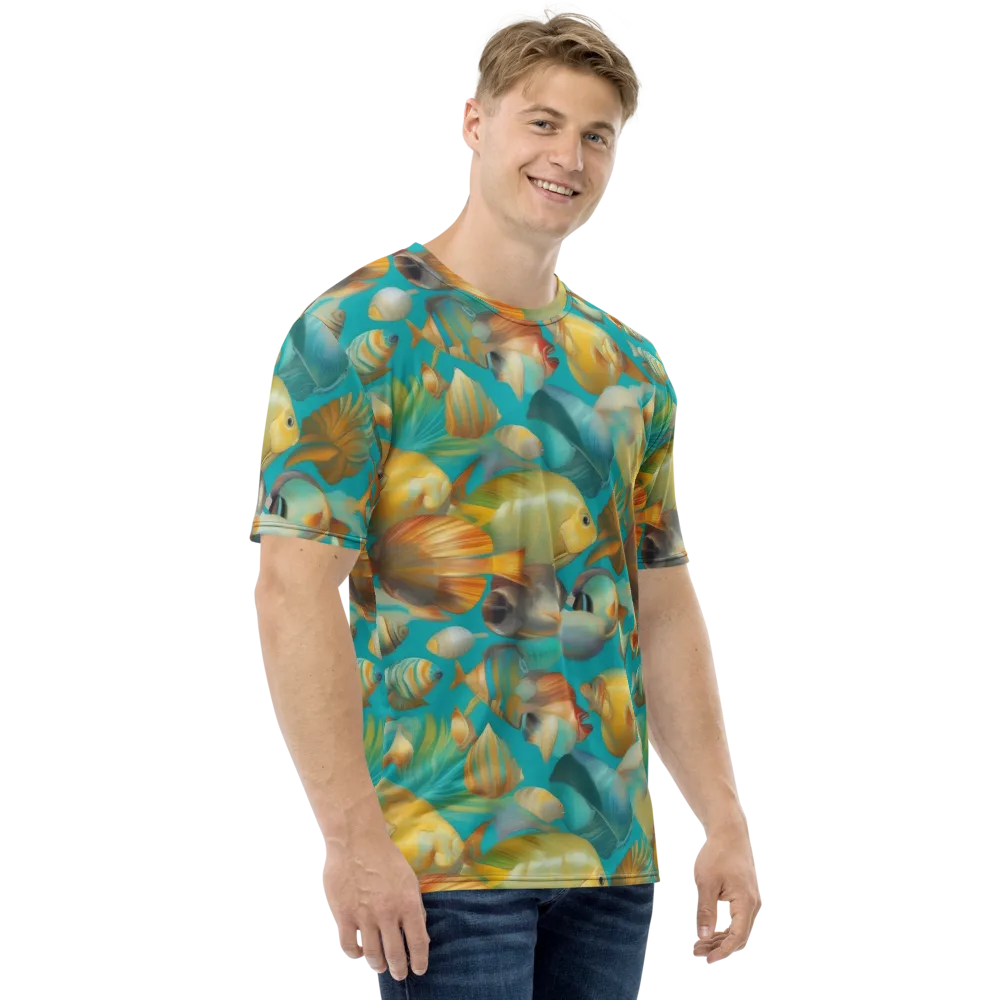 Gilded Shoal on Men's Crew Neck T-Shirt — Right