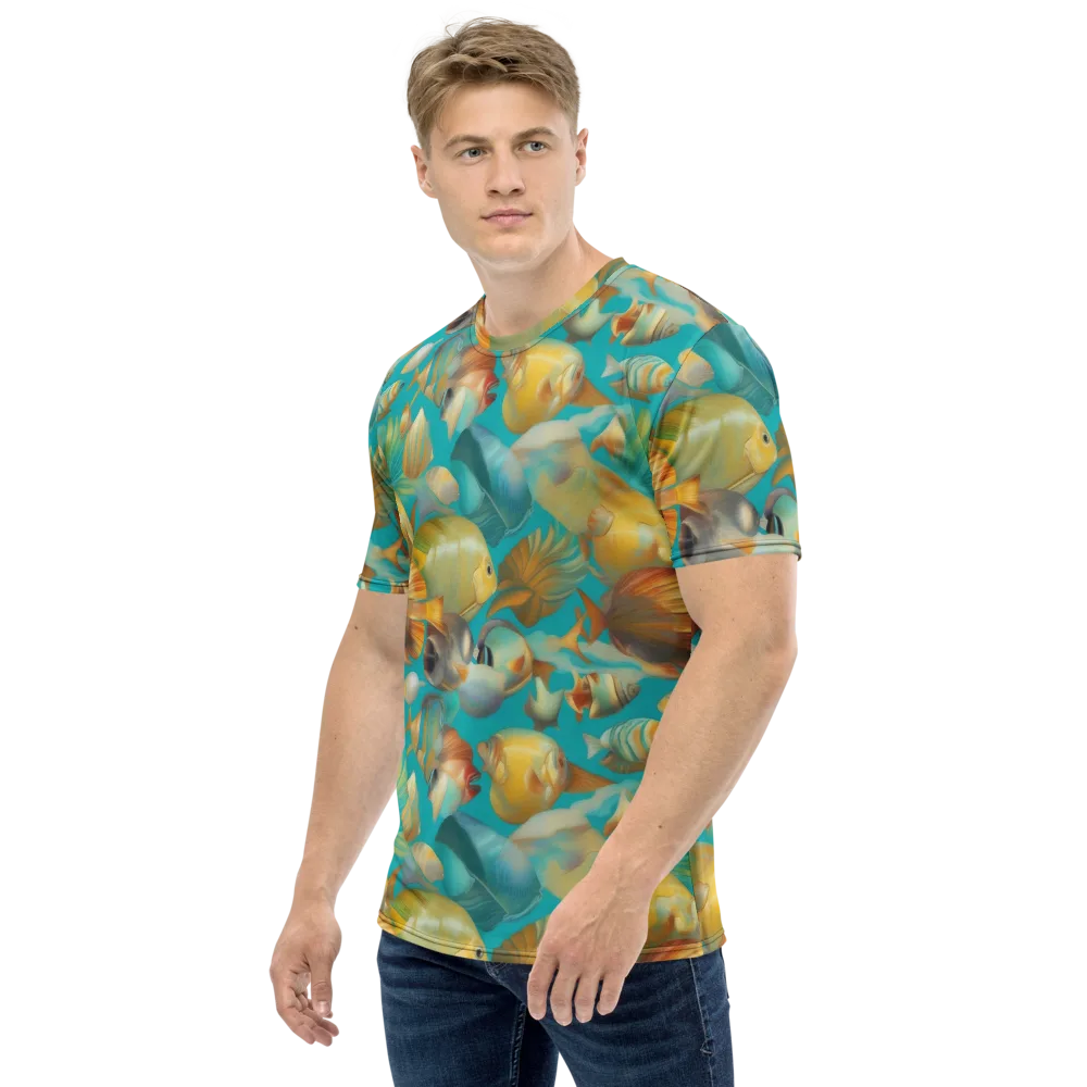 Gilded Shoal on Men's Crew Neck T-Shirt — Left