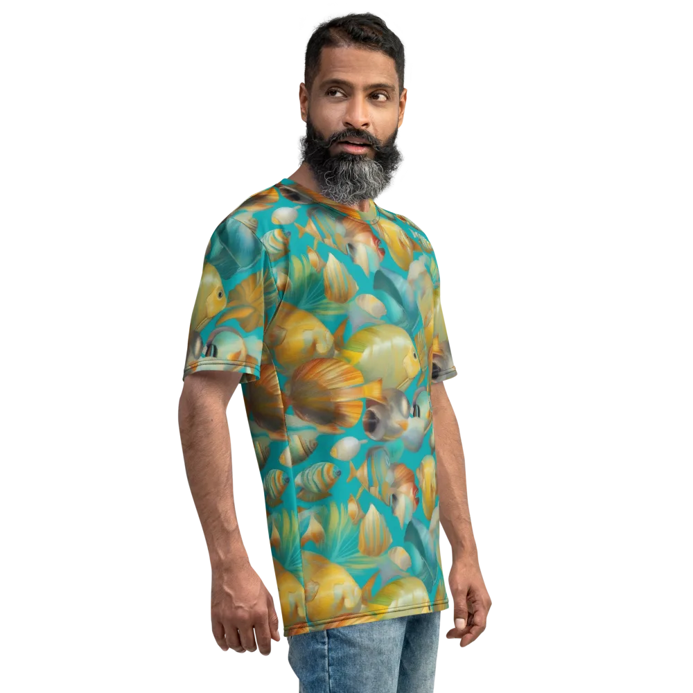 Gilded Shoal on Men's Crew Neck T-Shirt — Right