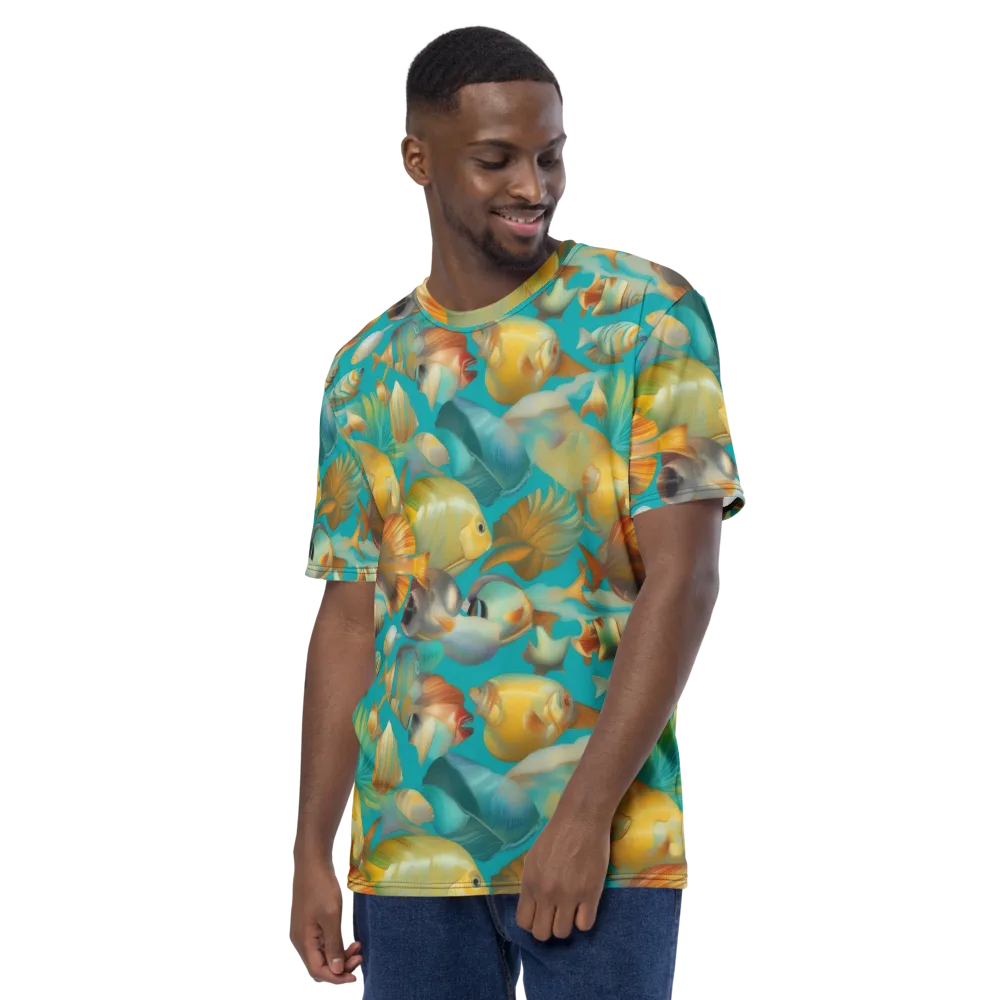 Gilded Shoal on Men's Crew Neck T-Shirt — Left