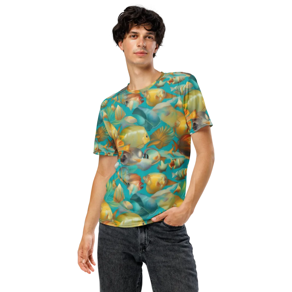 Gilded Shoal on Men's Crew Neck T-Shirt — Front