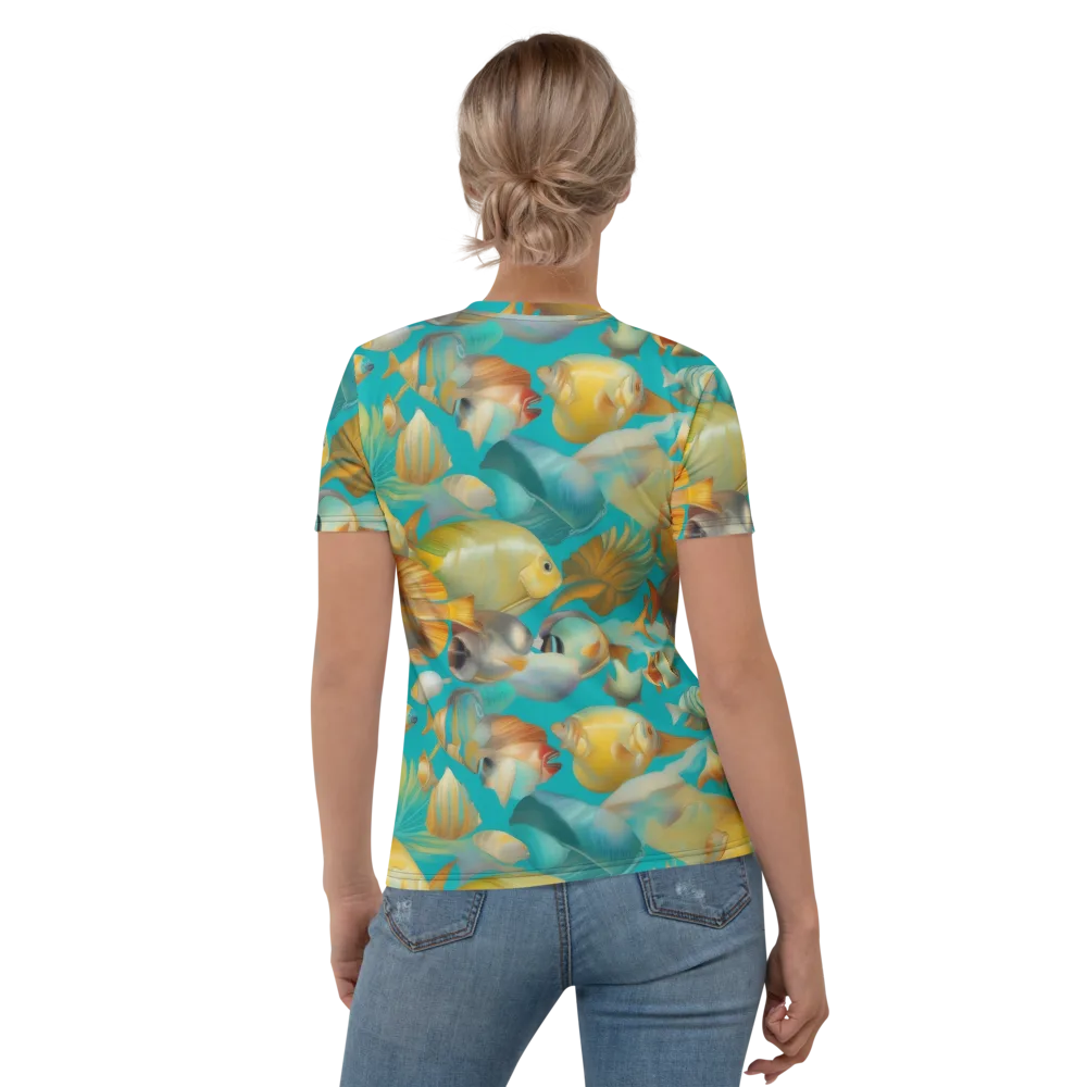 Gilded Shoal on Women's Crew Neck T-Shirt — Back