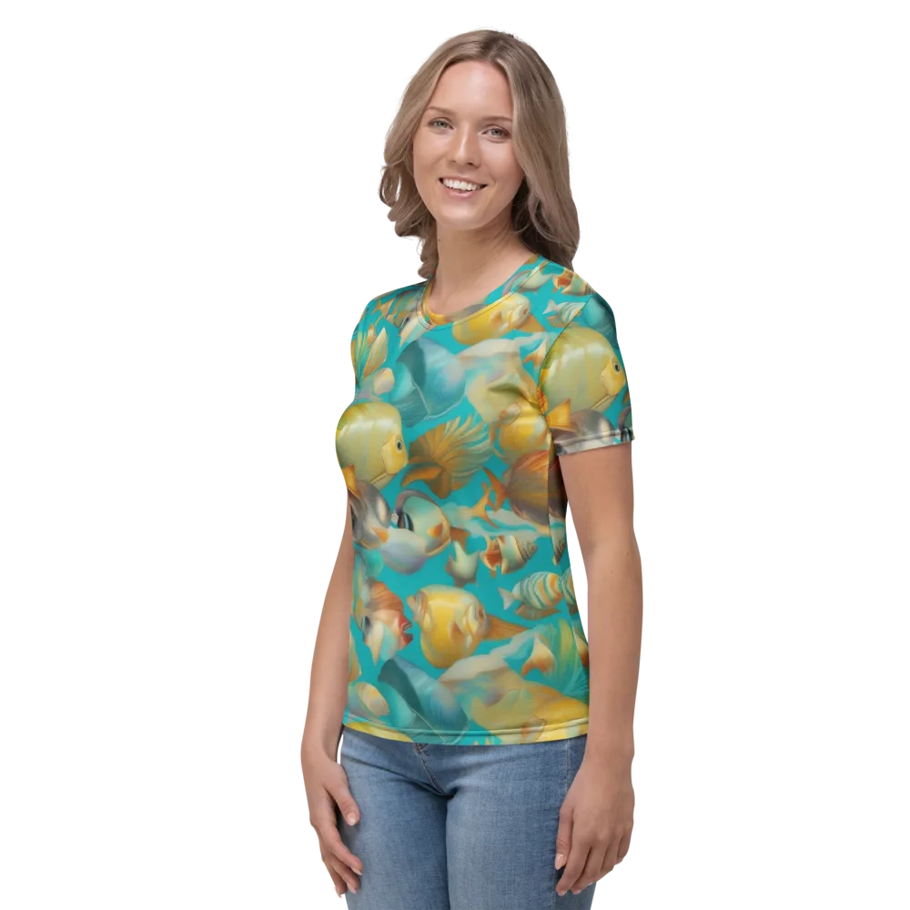 Gilded Shoal on Women's Crew Neck T-Shirt — Left